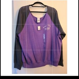 VS Pink Sweatshirt Purple/Charcoal (Size L)